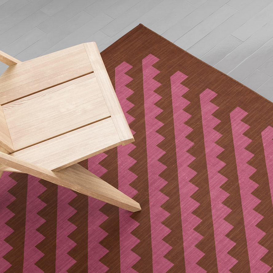 Maharam Alexander Girard Cotton Steps Rug - Blue Gray/ Black - Image 31