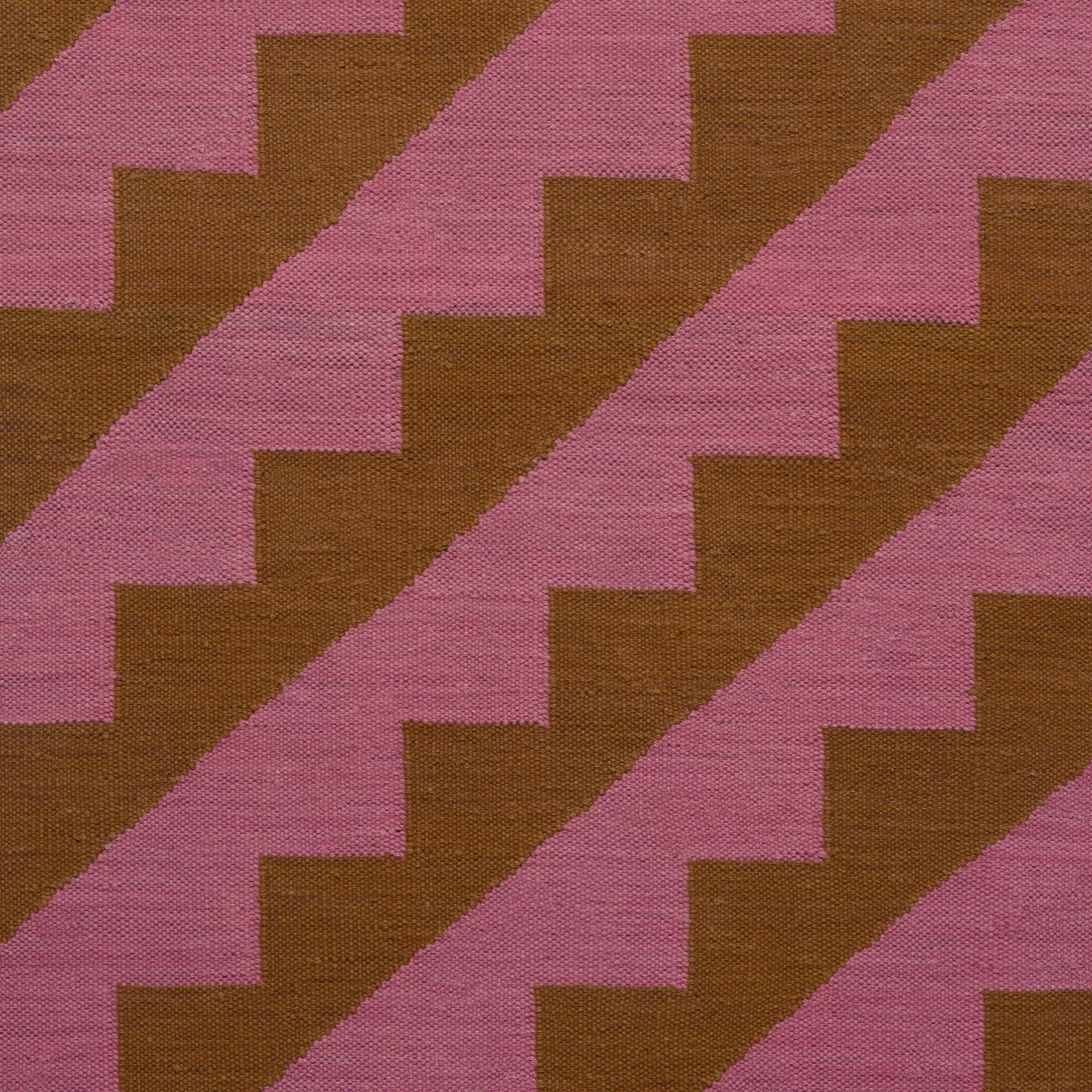 Maharam Alexander Girard Cotton Steps Rug - Blue Gray/ Black - Image 27