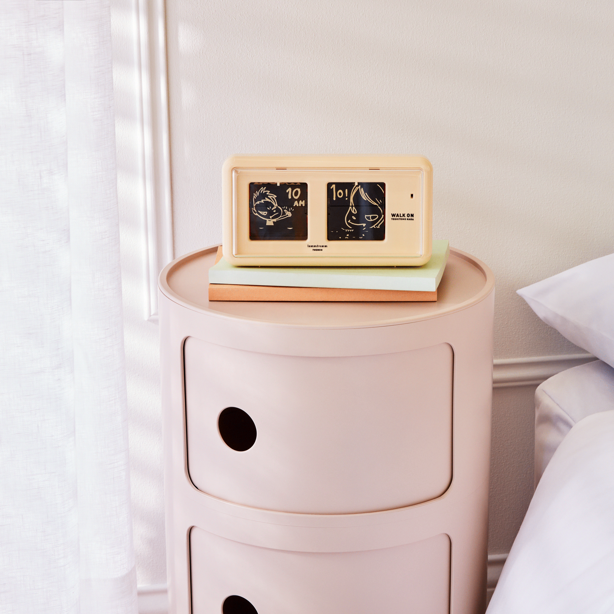 Yoshitomo Nara Walk On Flip Clock - Beige - Image 5