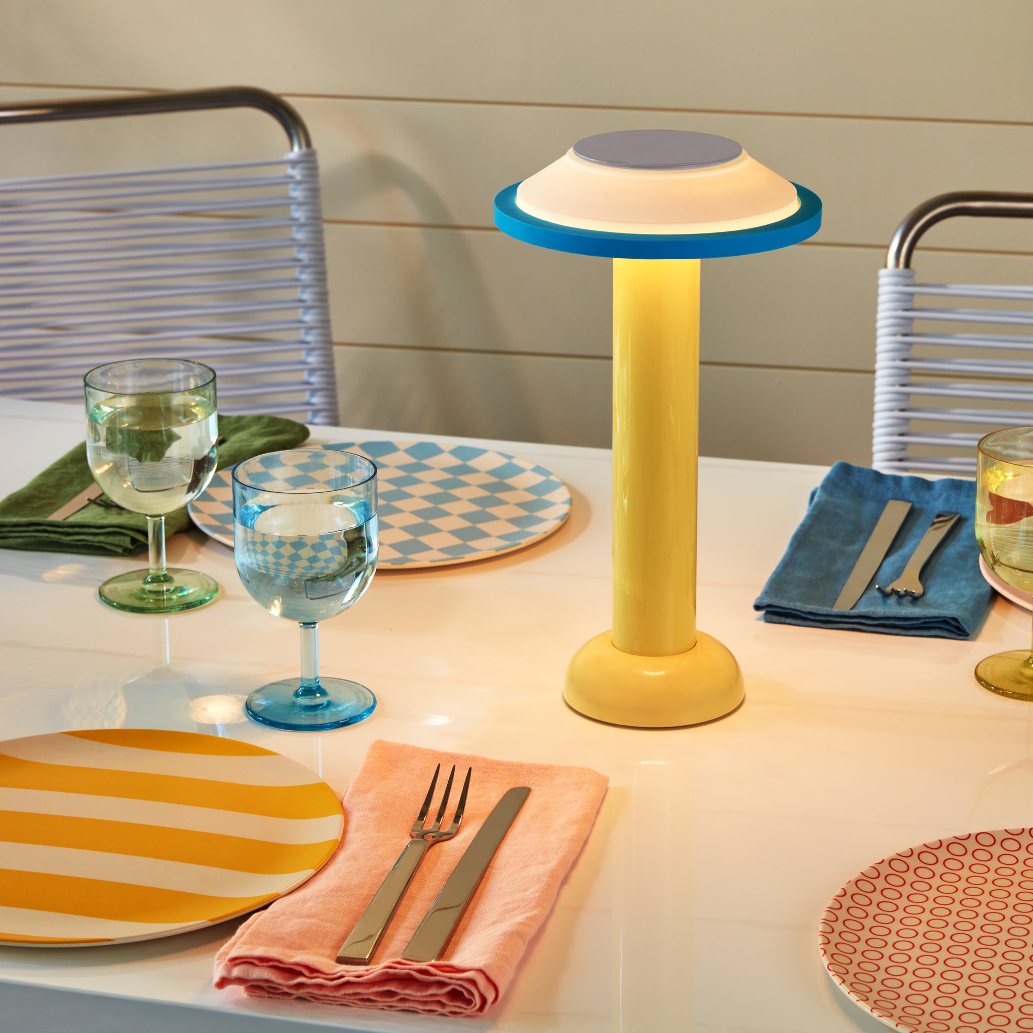 SOWDEN PL2 Portable Lamp - Yellow/ Blue - Image 6