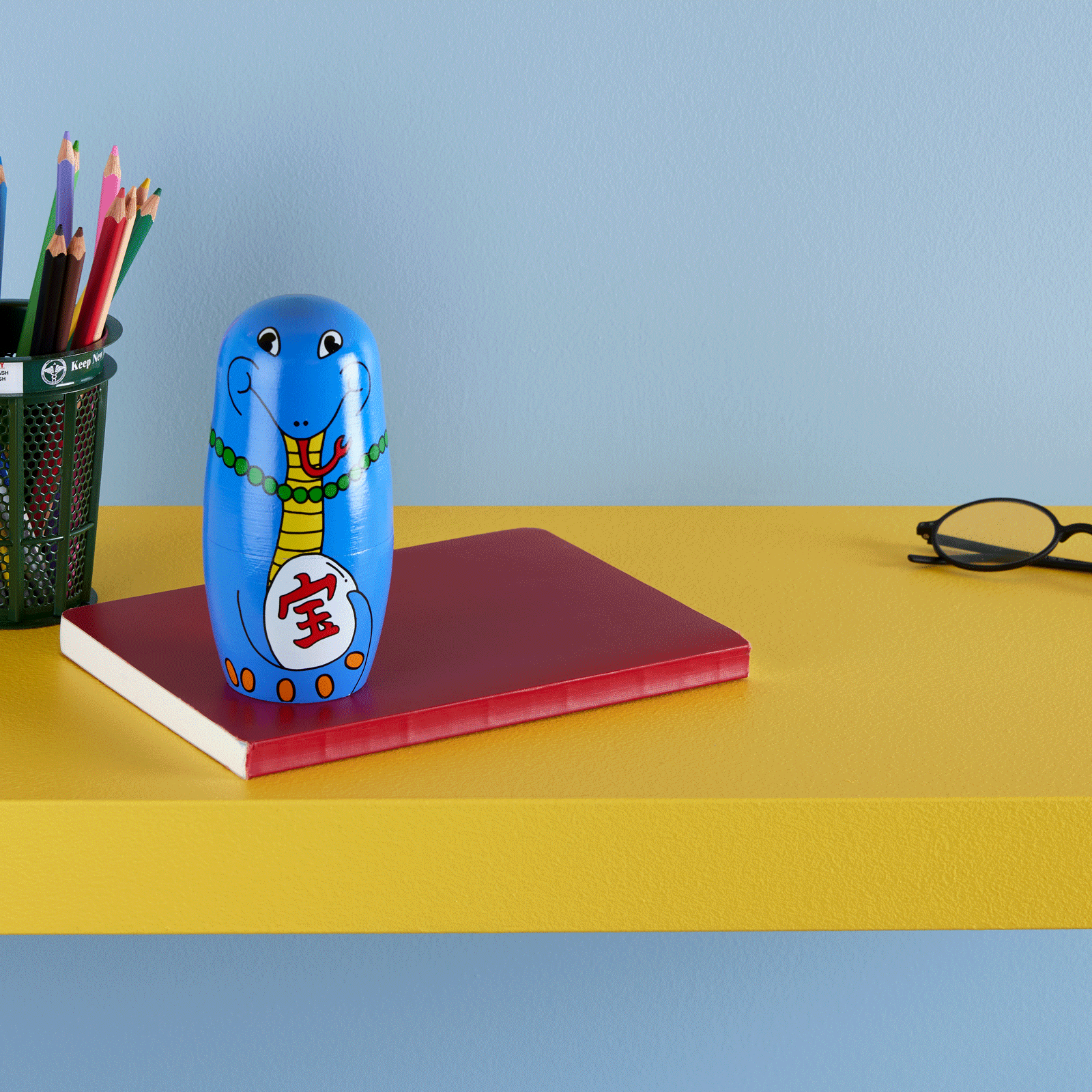 Happy Snakes Wooden Nesting Dolls - Set of 5 - Image 6