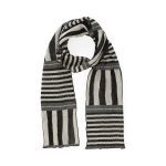 Nuno Stripey Stripe Wool-Cotton Scarf
