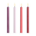 HAY Shape Candles - Set of 4 - Reds/ Bordeaux