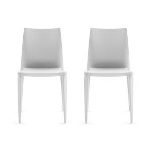 Mario Bellini Stacking Chair from Heller - Set of 2 - Light Gray