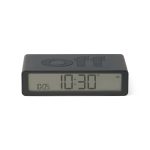 Lexon Flip Rechargeable Alarm Clock - Dark Grey