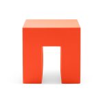 Vignelli Cube Stool from Heller - Orange