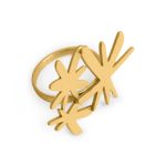 Joan Mir?? Gold-Plated Starburst Ring