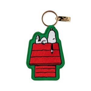 Snoopy Embroidered Key Ring Bag Charm - House