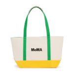 MoMA Baggu Heavyweight Canvas Tote - Green/ Yellow