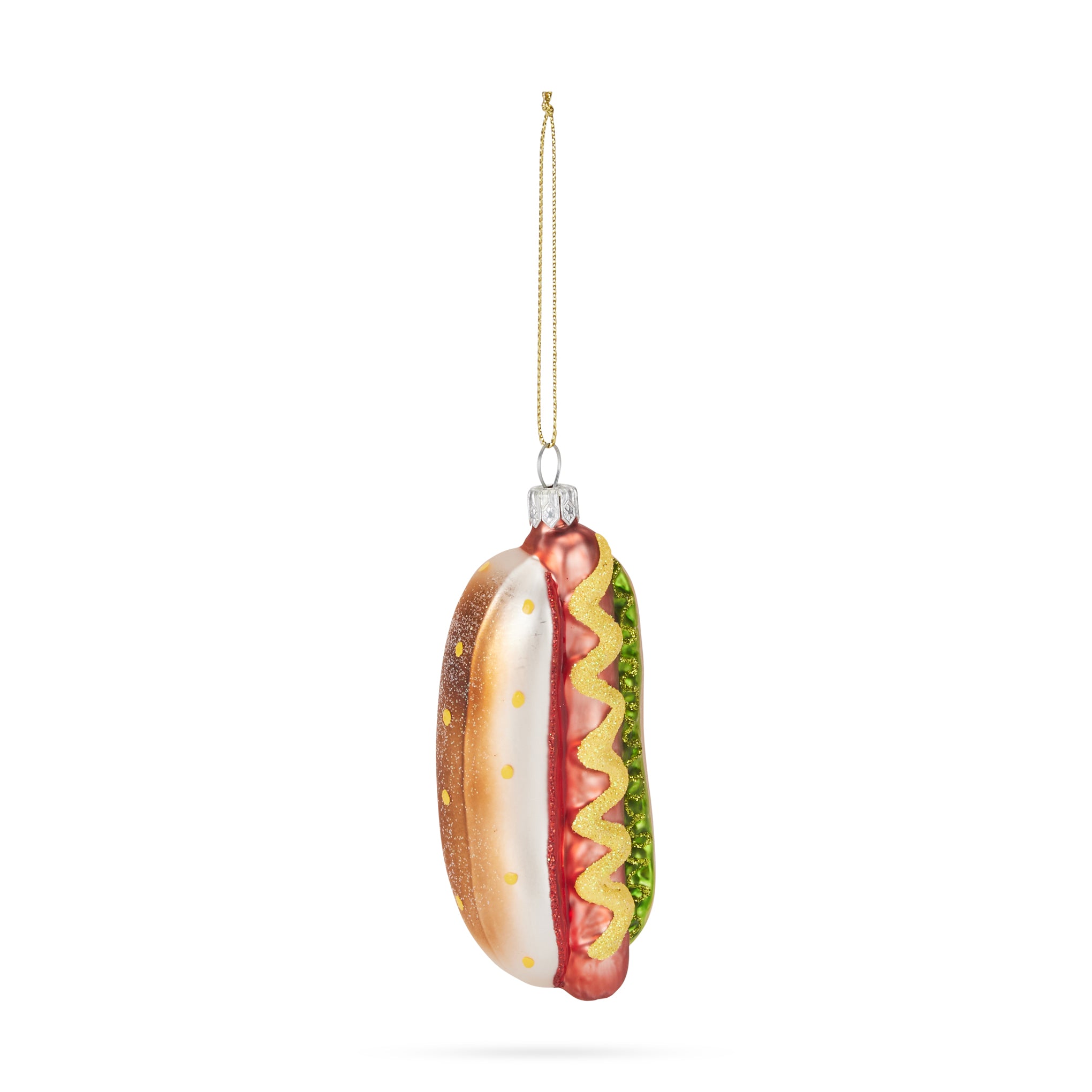 NYC Glass Holiday Ornament - Hot Dog - Image 3