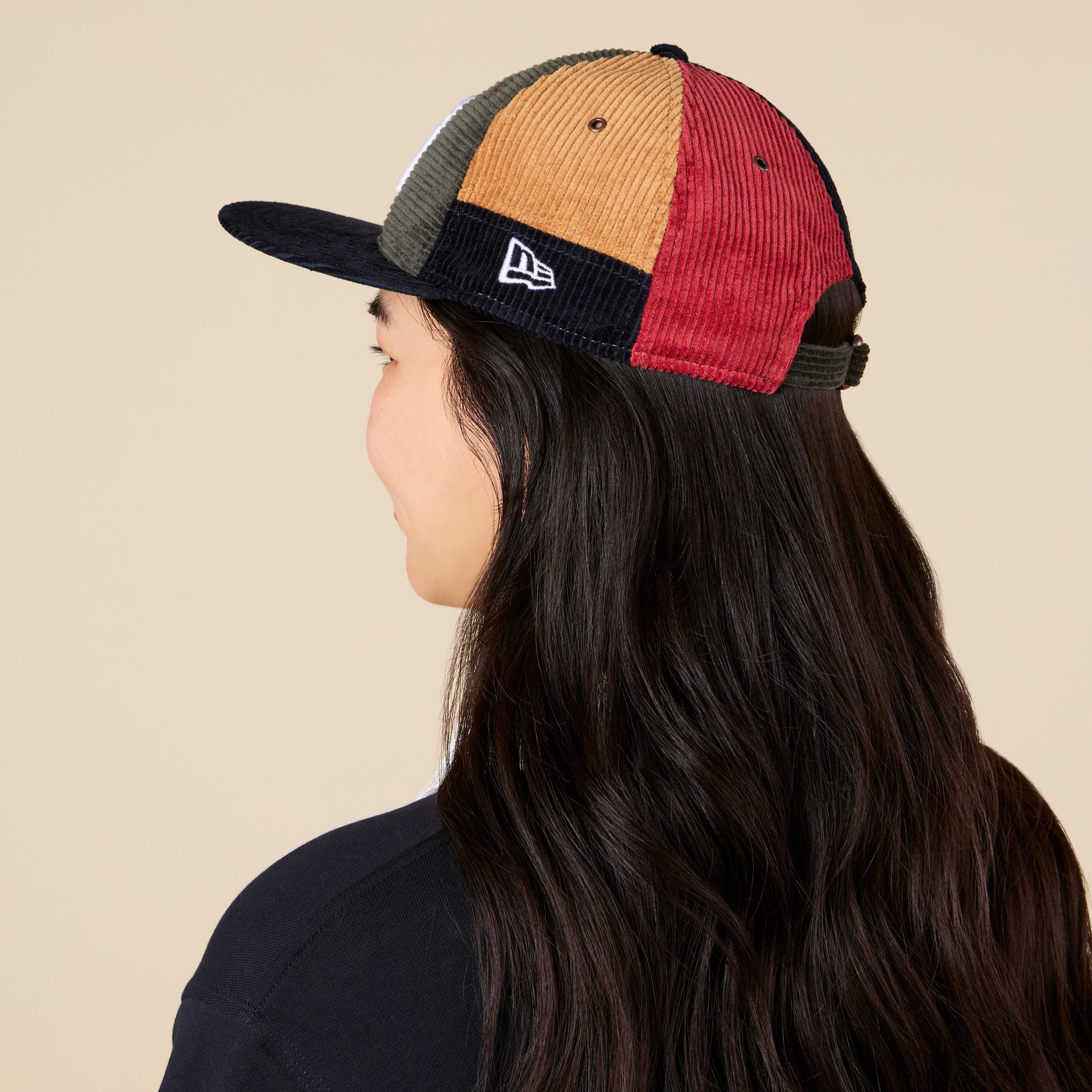 MoMA NY Yankees Patchwork Corduroy 9FIFTY Adjustable Baseball Cap - Image 6