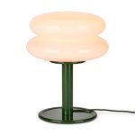 Snowman Table Lamp - Pink/ Green