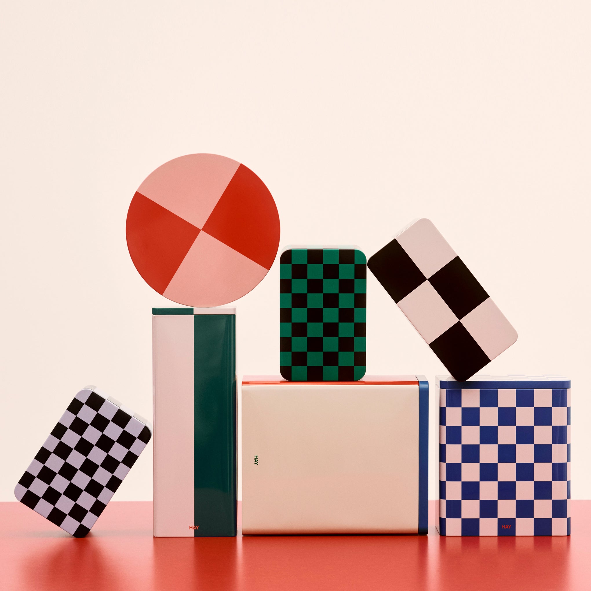 HAY Tin Container - Blue/ Off White - Image 11