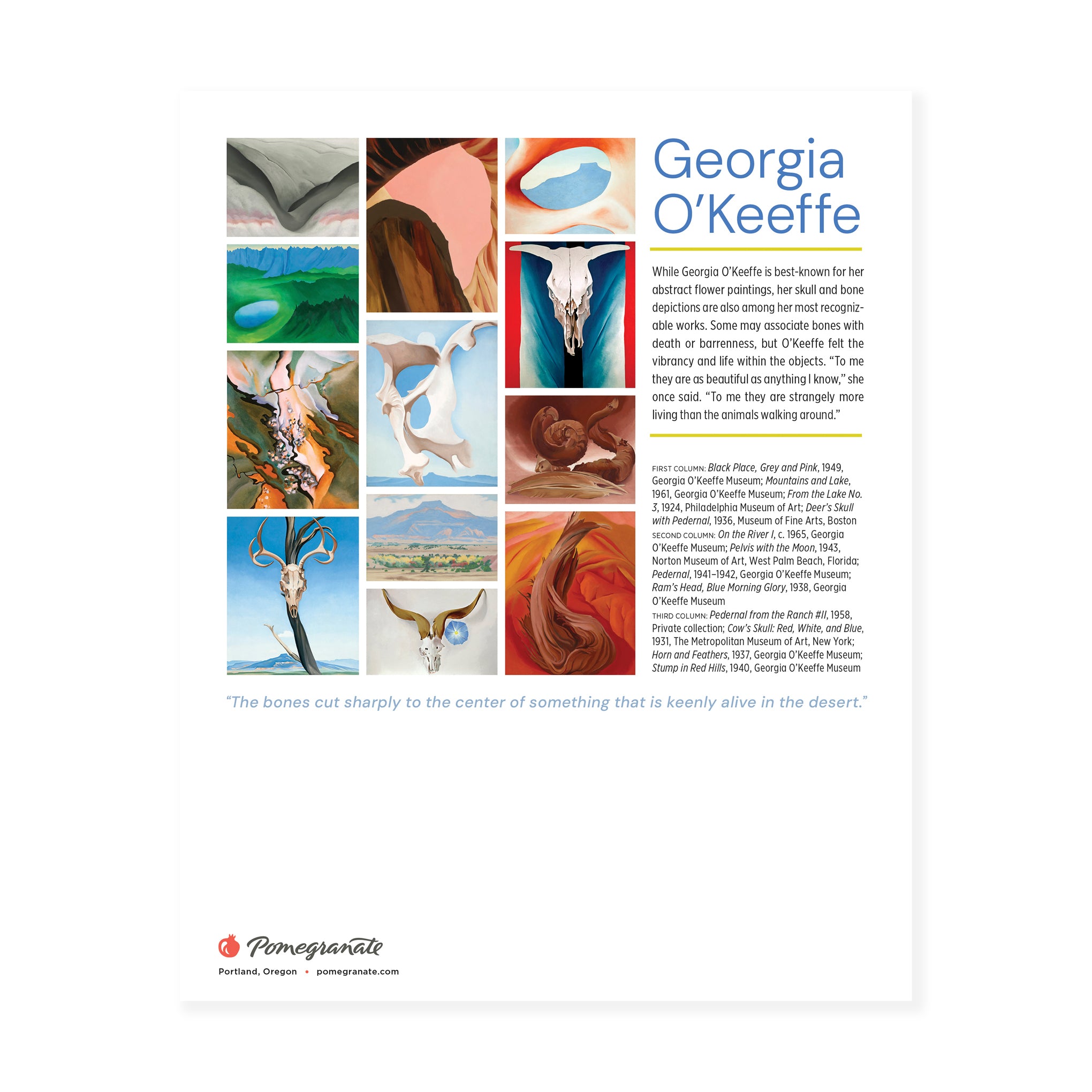 2026 Georgia O'Keeffe Mini Calendar - Image 6