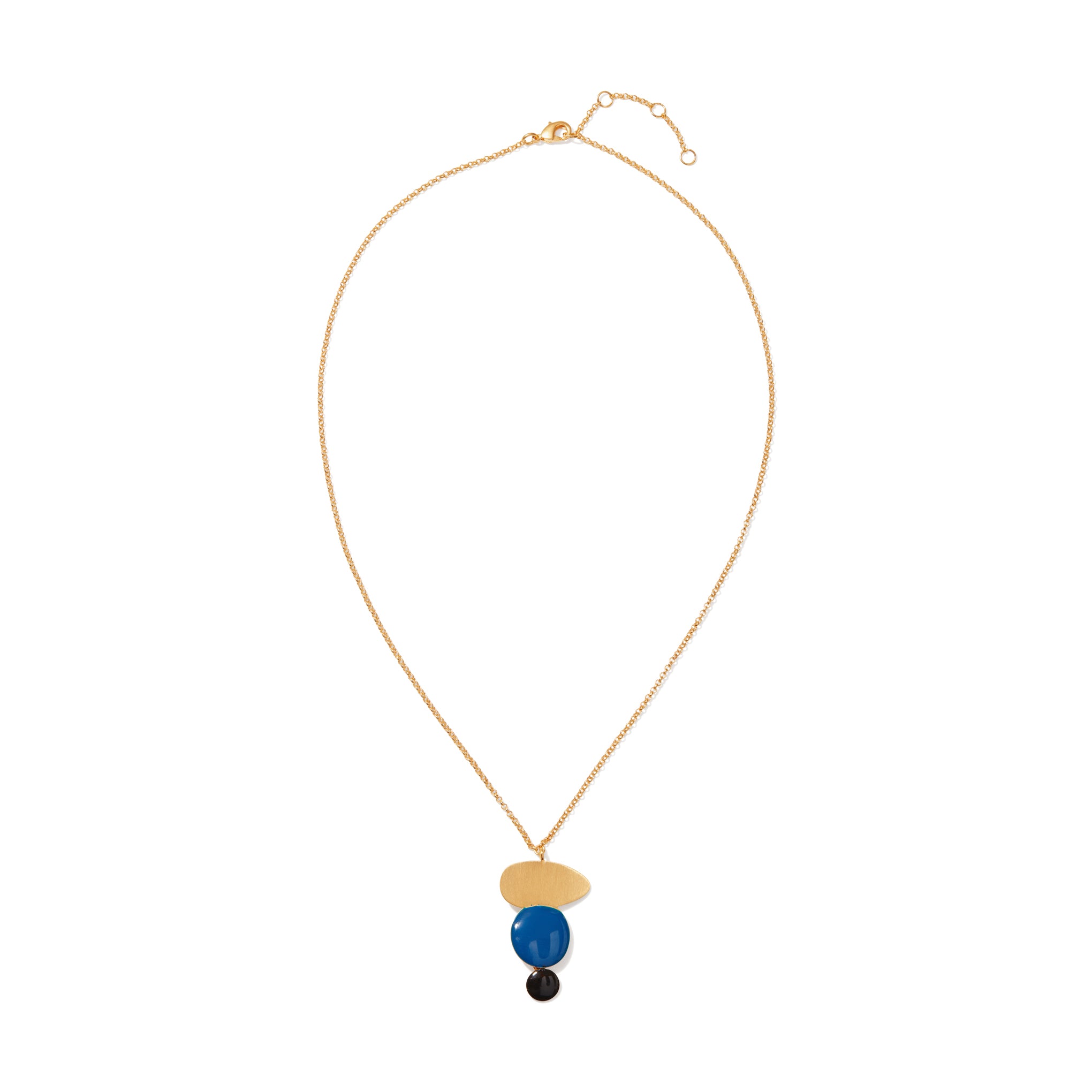 Joan Miró Gold-Plated Linear Dots Necklace
