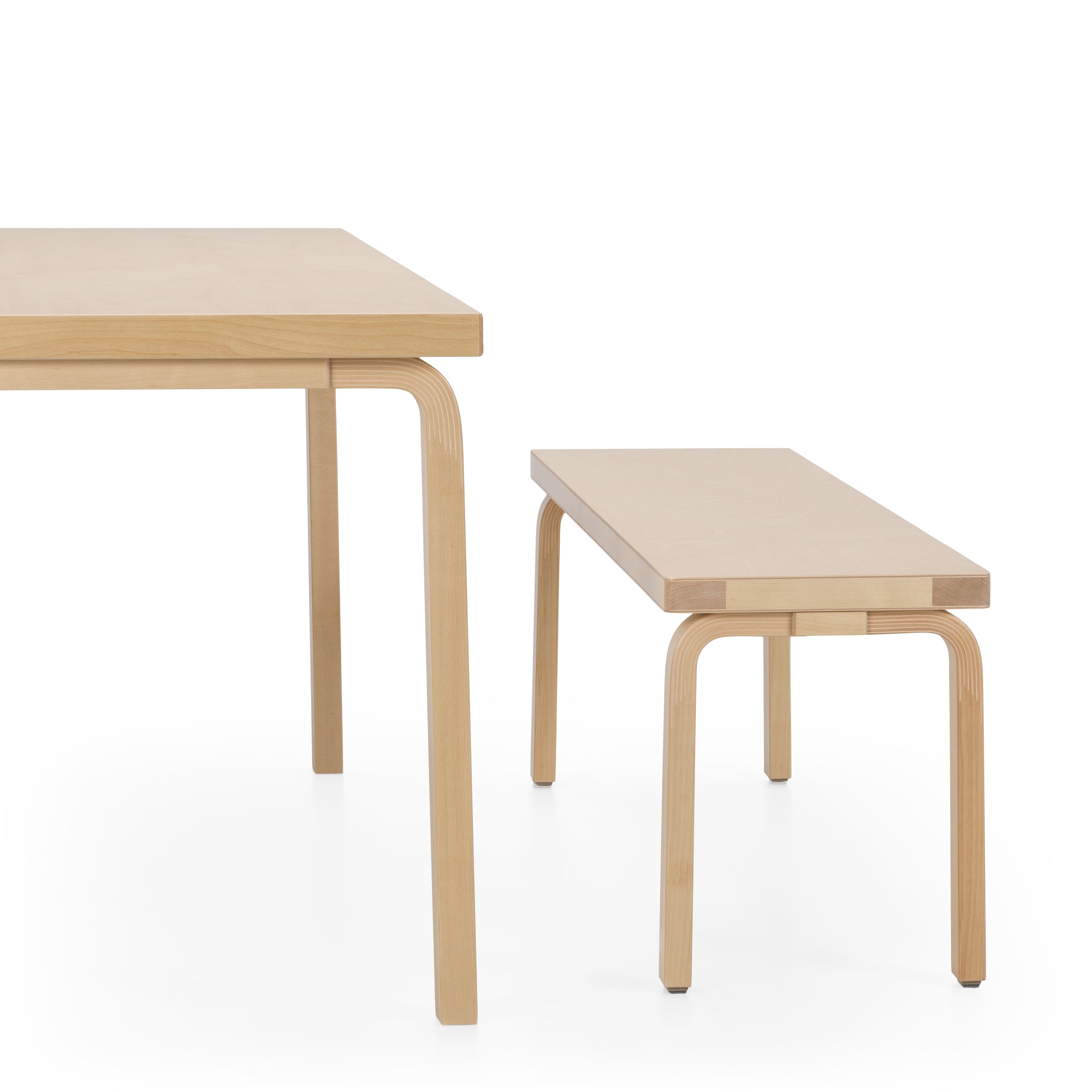 Artek Alvar Aalto Solid-Top Bench - Large - Image 2