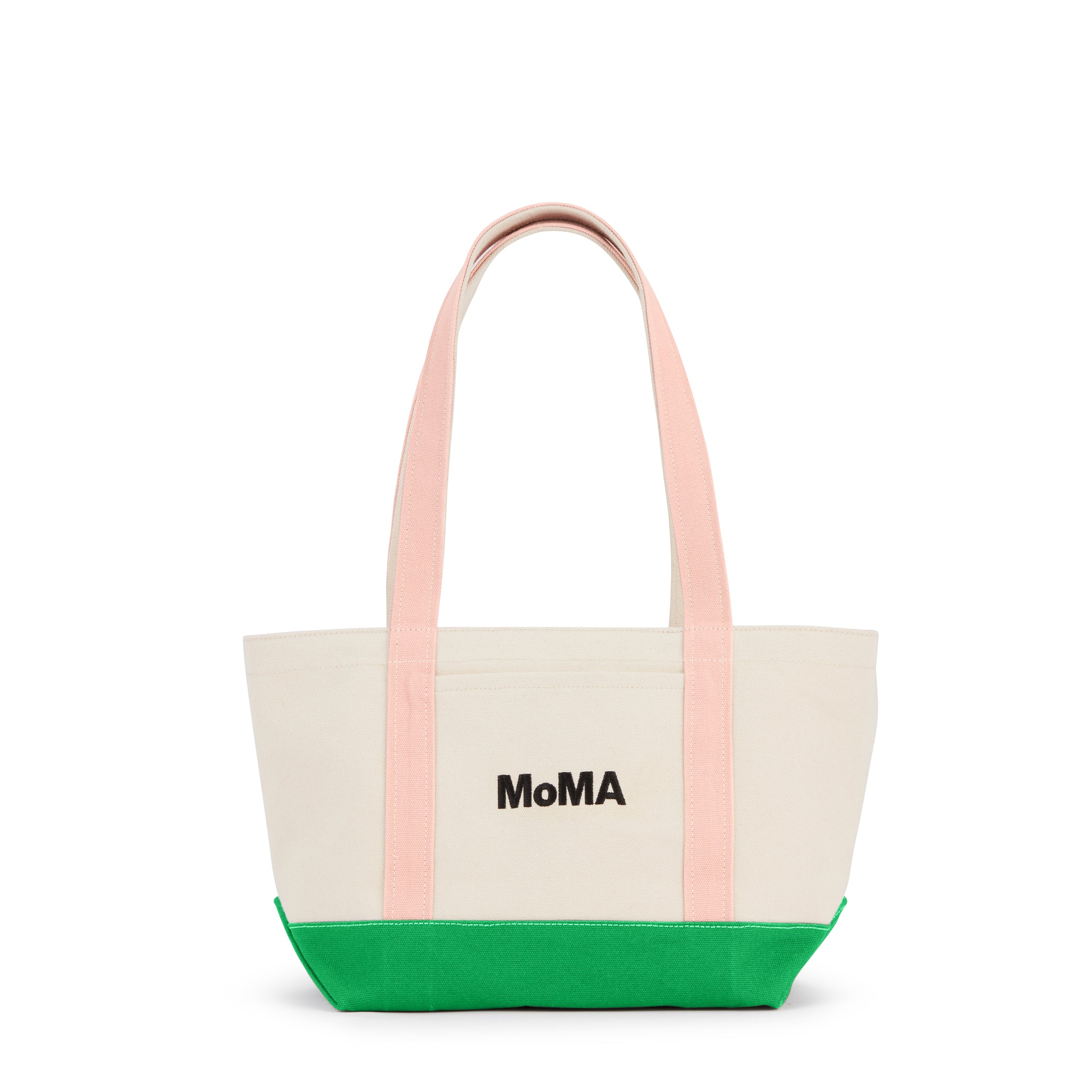 MoMA Baggu Heavyweight Canvas Tote - Pink/ Green