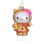 Hello Kitty Glass Holiday Ornament - Hello Kitty Gingerbread