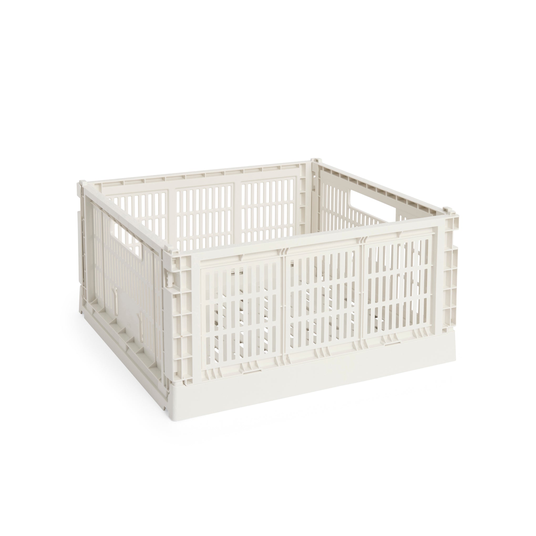 HAY Recycled Plastic Collapsible Color Crate - Off White - Image 5