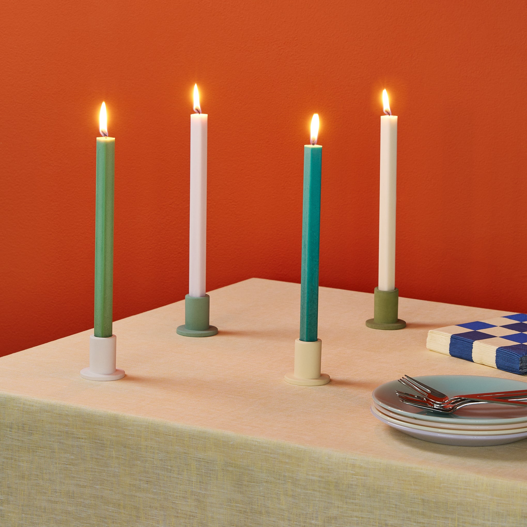 HAY Shape Candles - Set of 4 - Pastel - Image 3