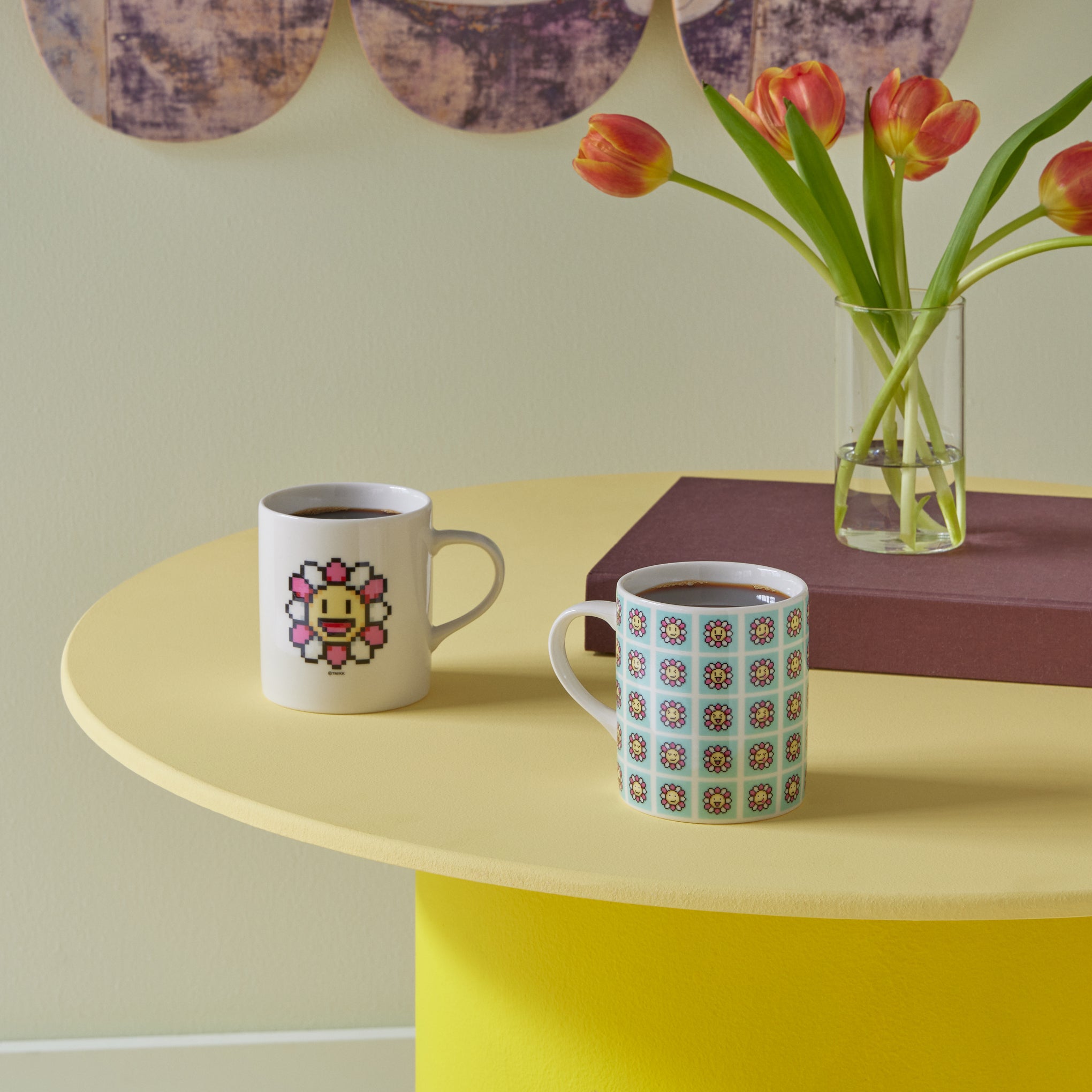 Takashi Murakami Ceramic Flower Mug - Blue - Image 2