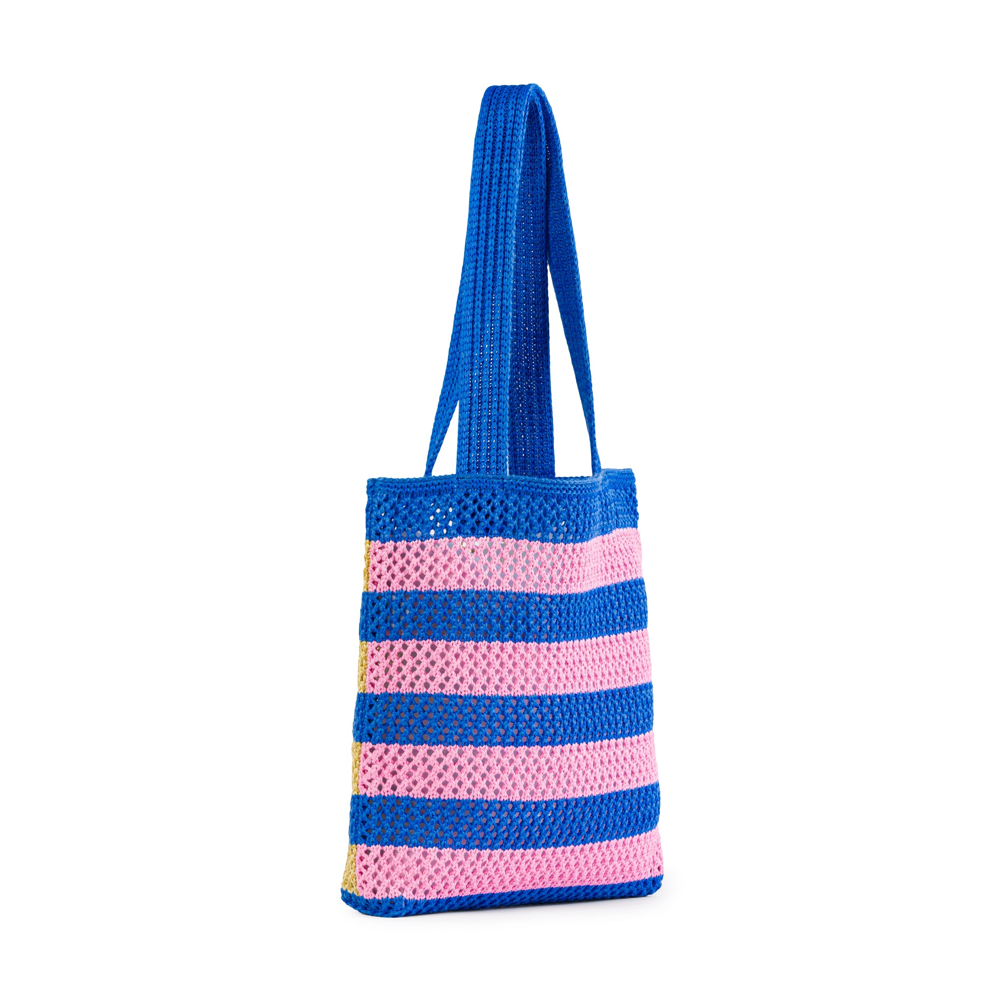 Verloop Striped Raffia Tote Bag - Image 2
