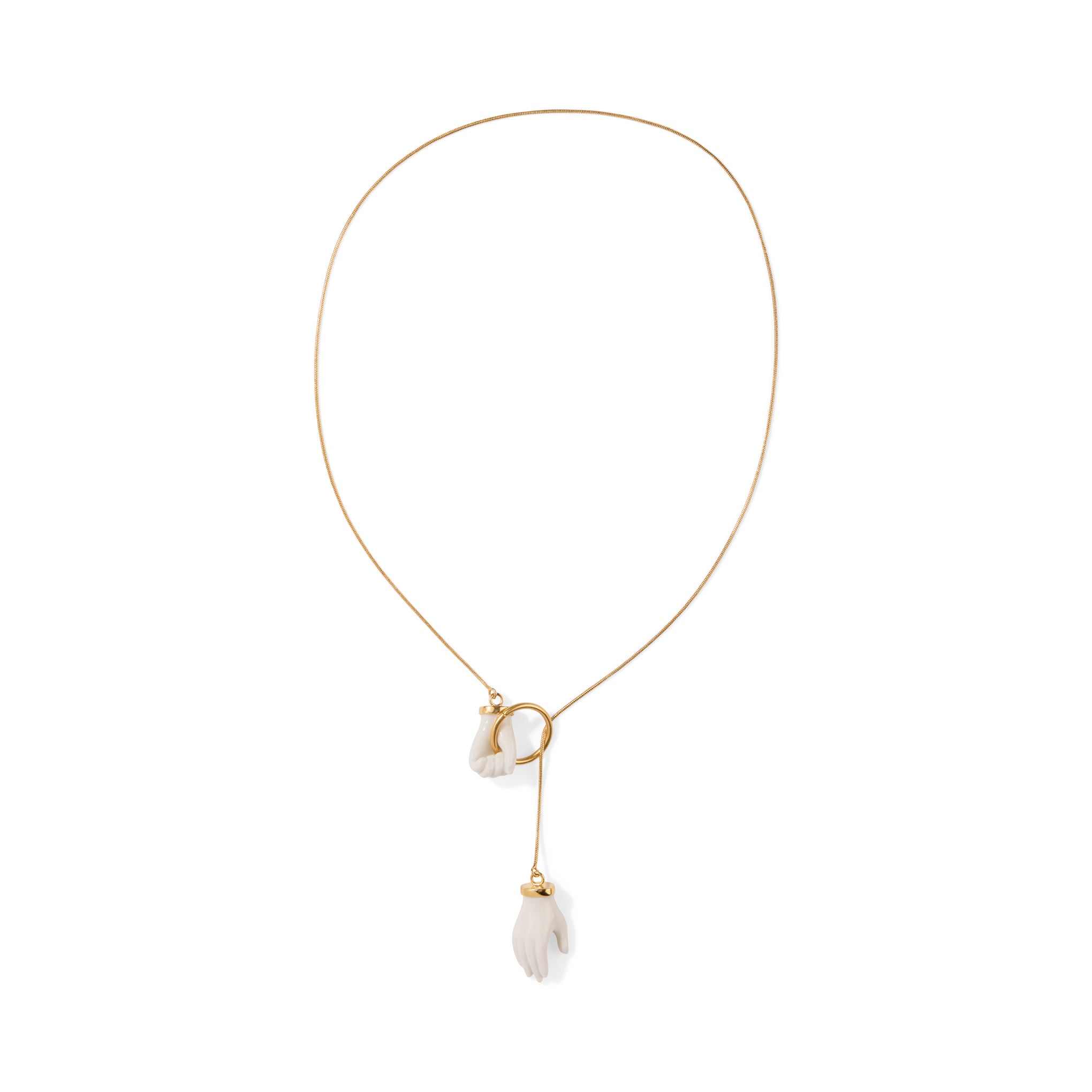 Andrés Gallardo Little Hands Link Gold-Plated Necklace