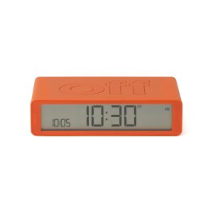 Lexon Flip Rechargeable Alarm Clock - Orange