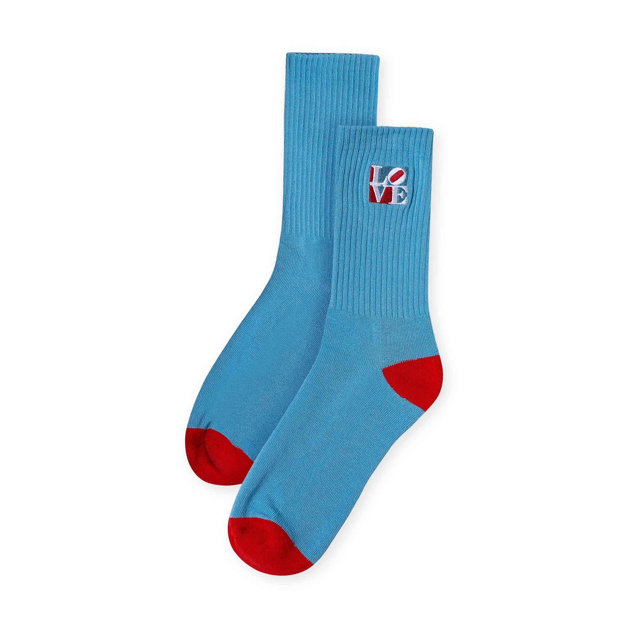 Robert Indiana LOVE Socks - Blue