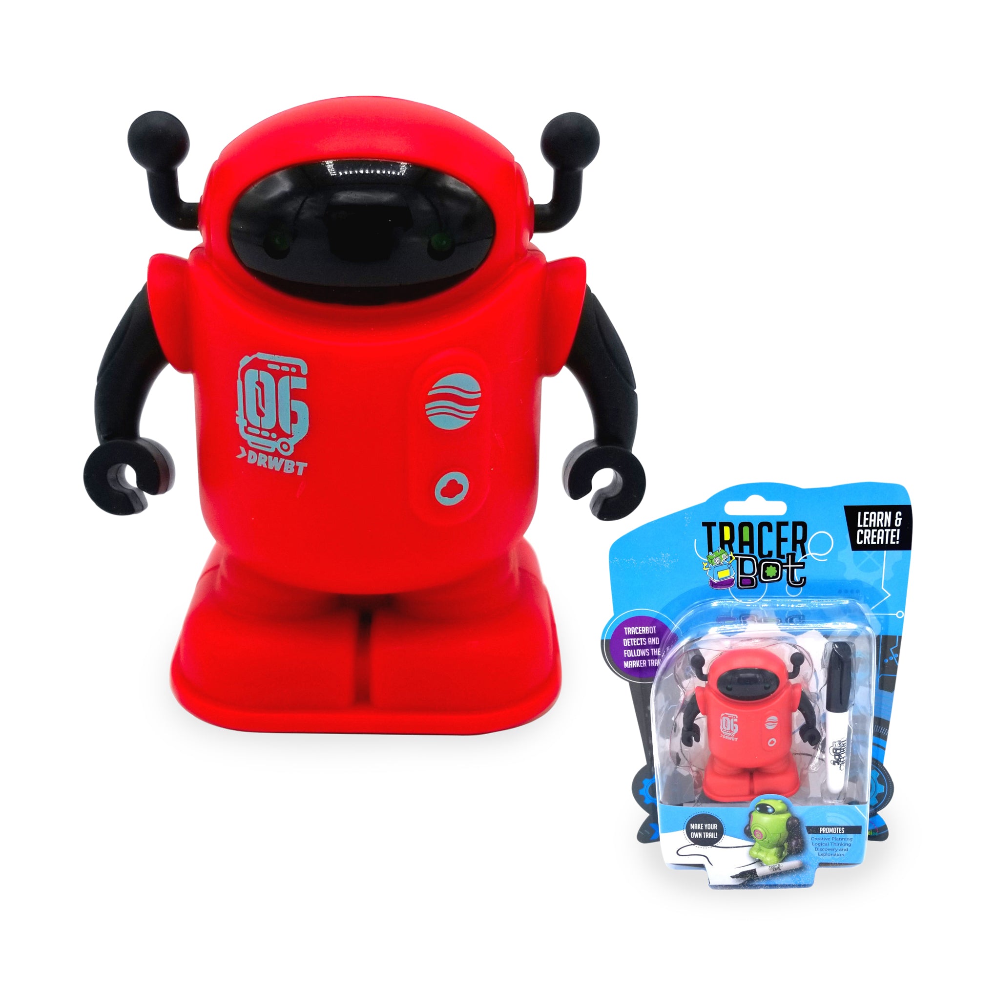 Tiny Tracerbot Toy - Red - Image 3