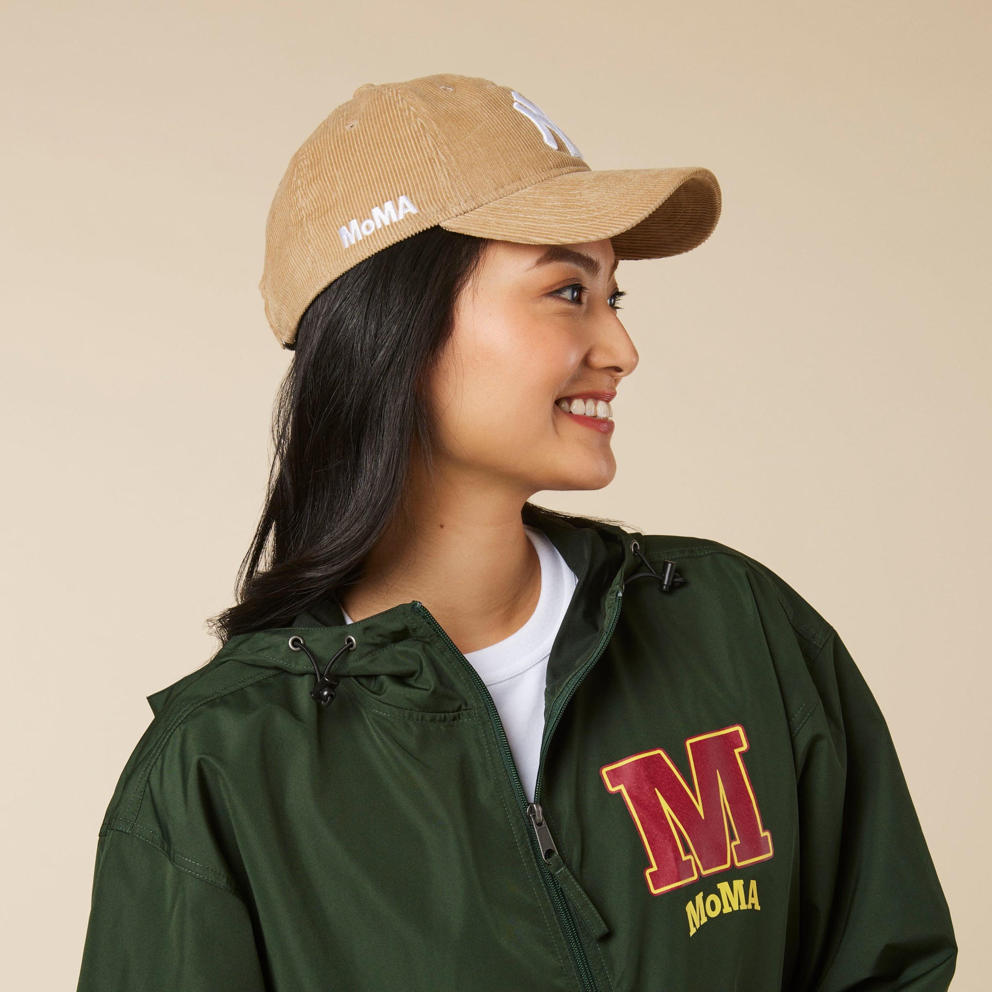 MoMA NY Yankees 9TWENTY Corduroy Adjustable Baseball Cap - Camel - Image 4