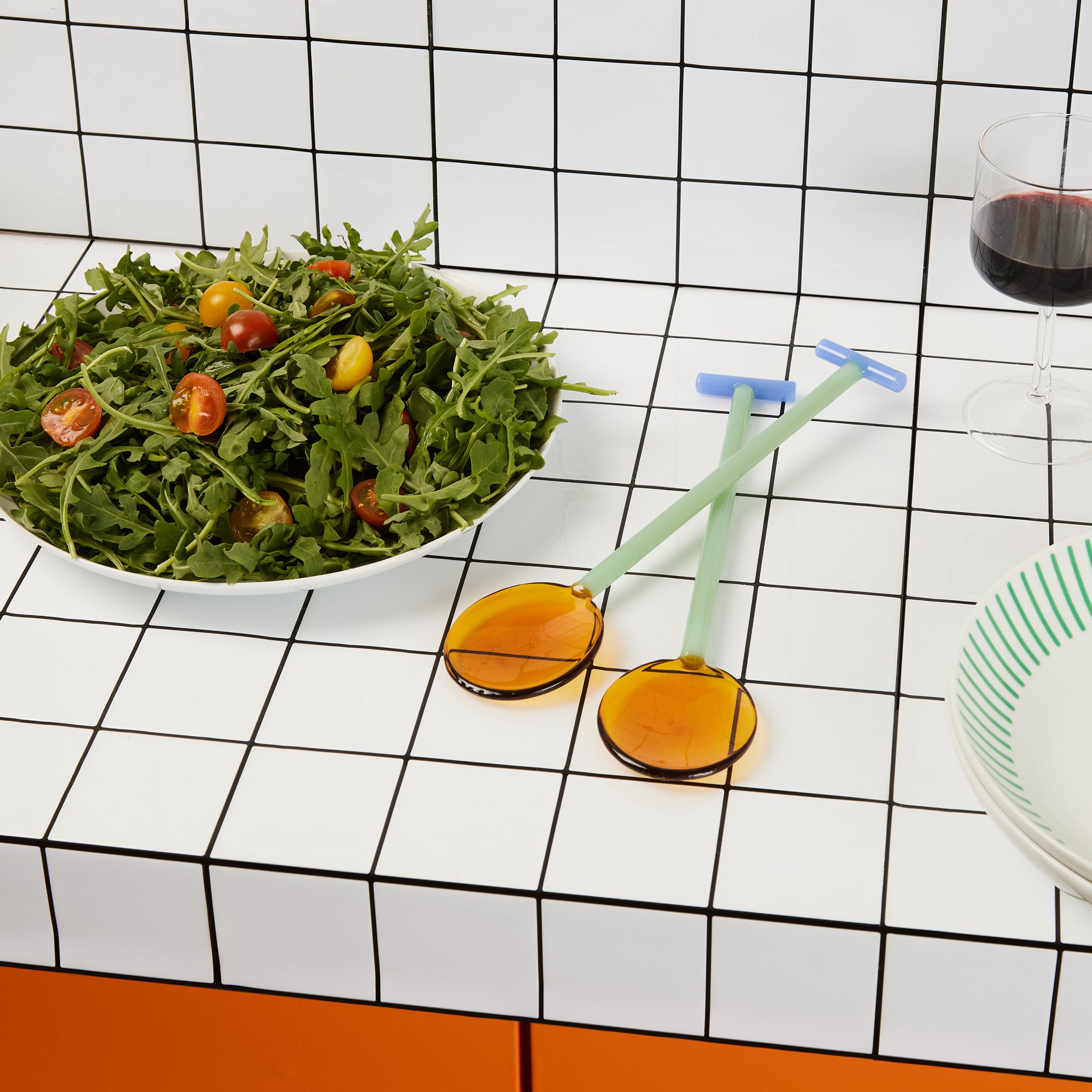 Crave Glass Salad Servers - Set of 2 - Image 2