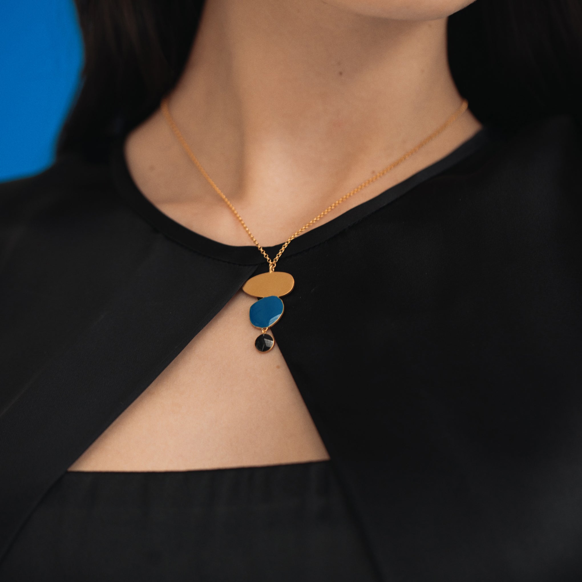 Joan Miró Gold-Plated Linear Dots Necklace - Image 6