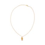 Geometric Collage Gold-Plated Pendant Chain Necklace
