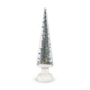 MoMA LED Snowy Wonderland Glass Lighted Tree - Large