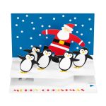 Dancing Penguins Holiday Pop-Up Cards - Set of 8