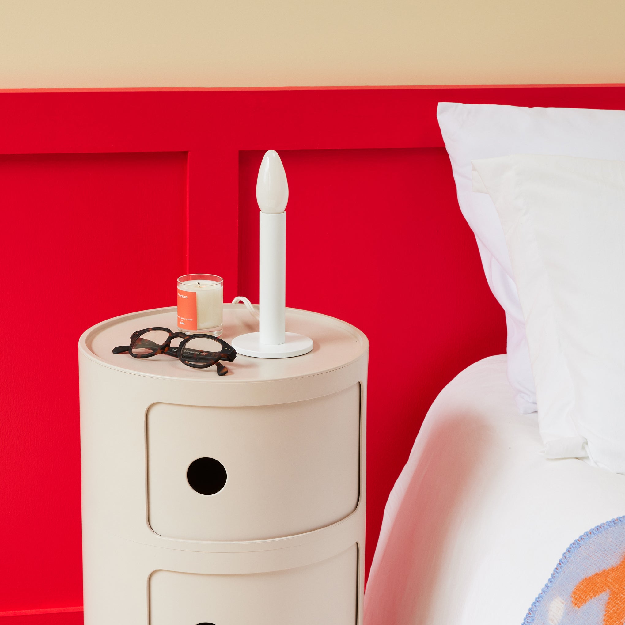 Candle Table Lamp - White - Image 7