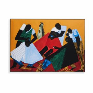 Jacob Lawrence Barber Shop Framed Print