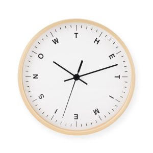 The Time Is Now Wall Clock
