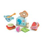 Kitten's Breakfast Set Wooden Toy