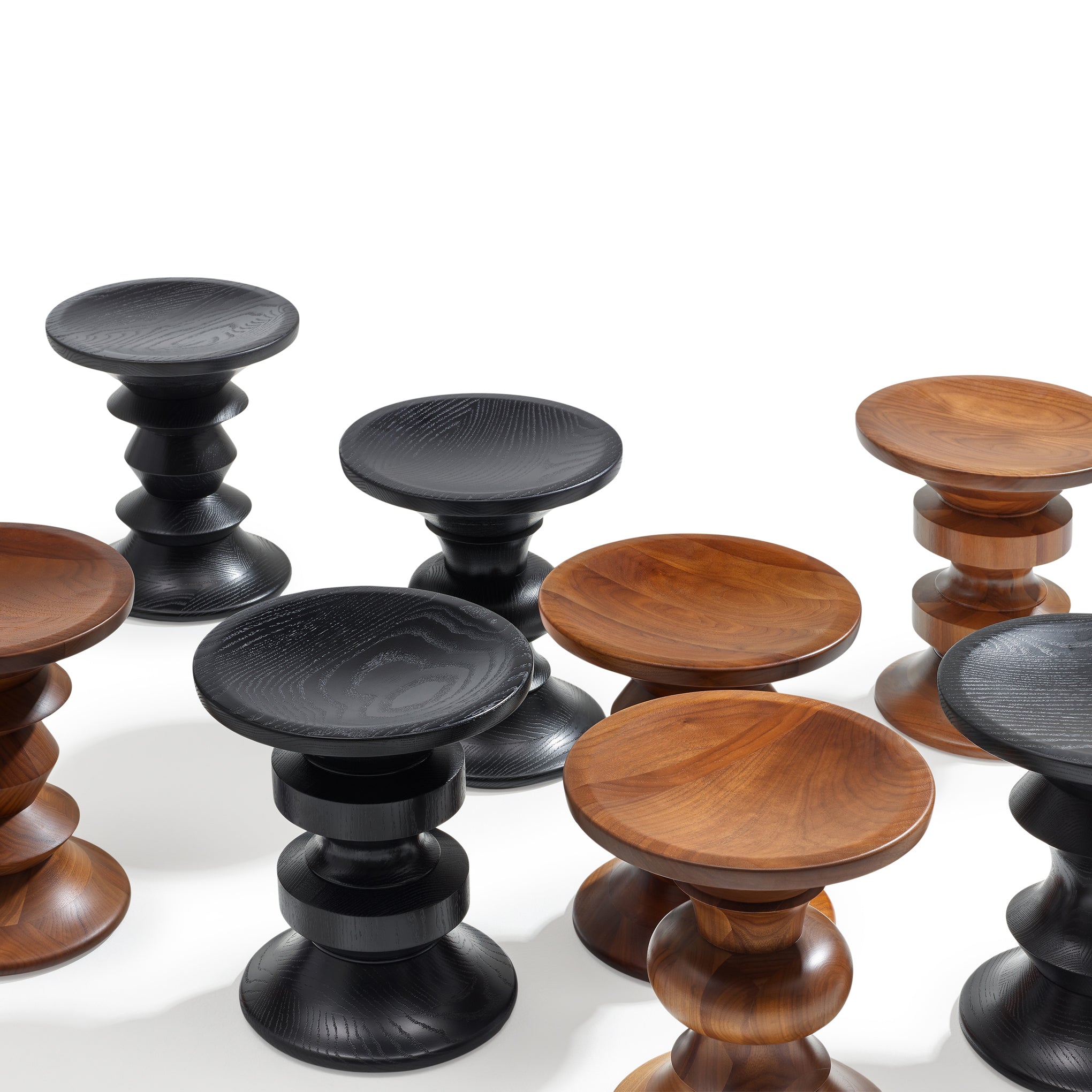 Eames? D Stool from Herman Miller - Walnut - Image 4