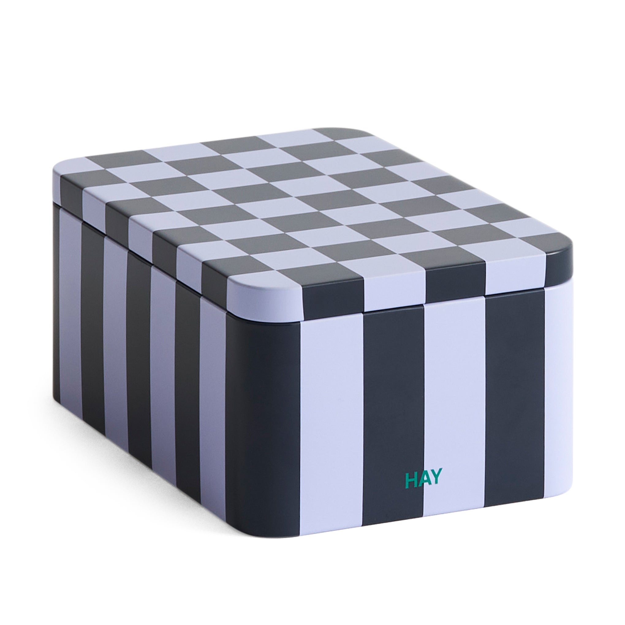 HAY Tin Container - Dark Blue/ Lavendar