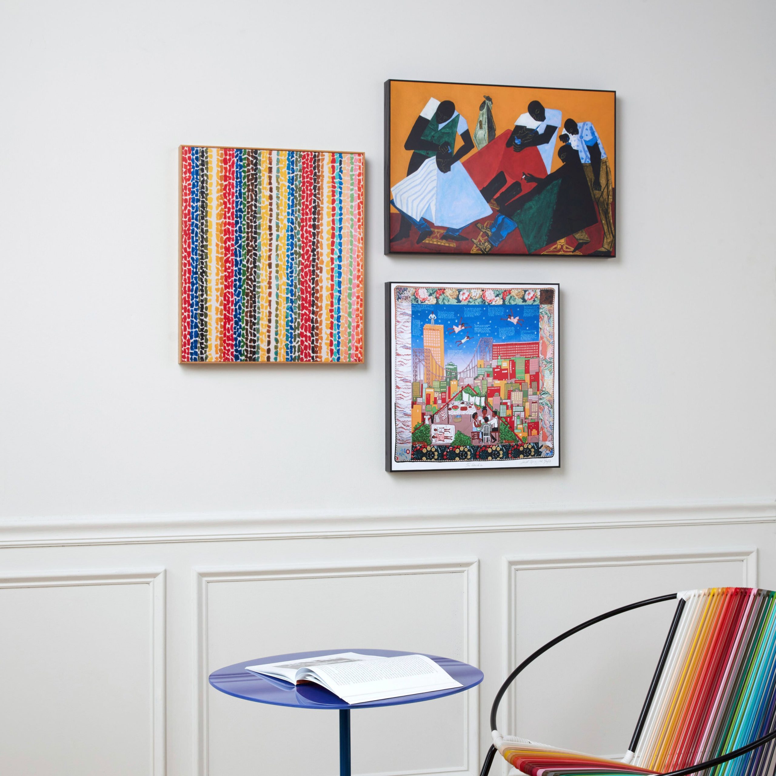 Jacob Lawrence Barber Shop Framed Print - Image 2