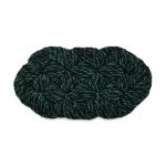 HAY Coco Swirl Doormat - Green/ Black