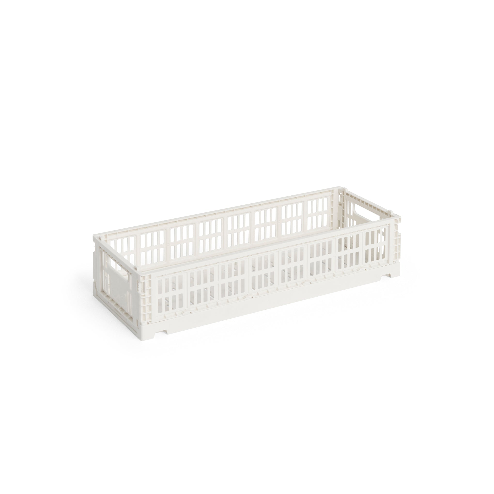 HAY Recycled Plastic Collapsible Color Crate - Off White - Image 6