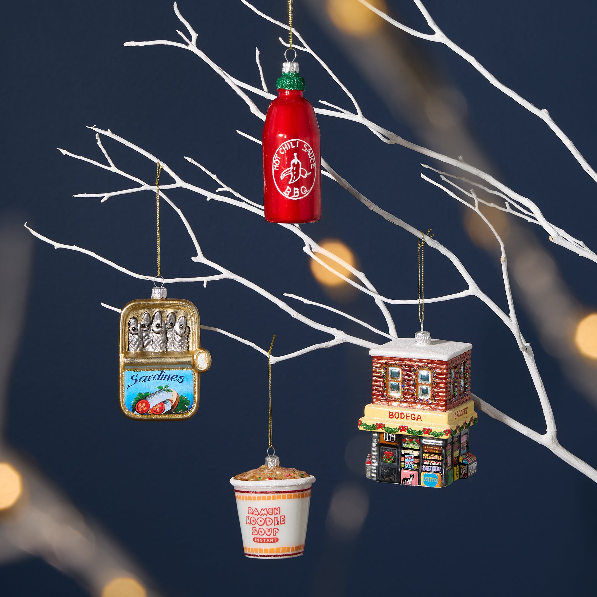NYC Glass Holiday Ornament - Bodega - Image 2