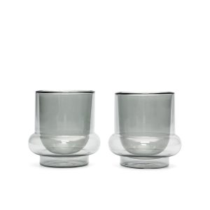 Tom Dixon Bump Insulated Glass Coffee Cups - Set of 2