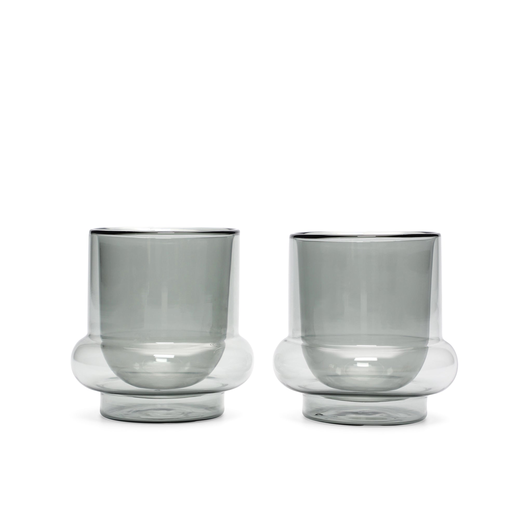 Tom Dixon Bump Insulated Glass Coffee Cups - Set of 2