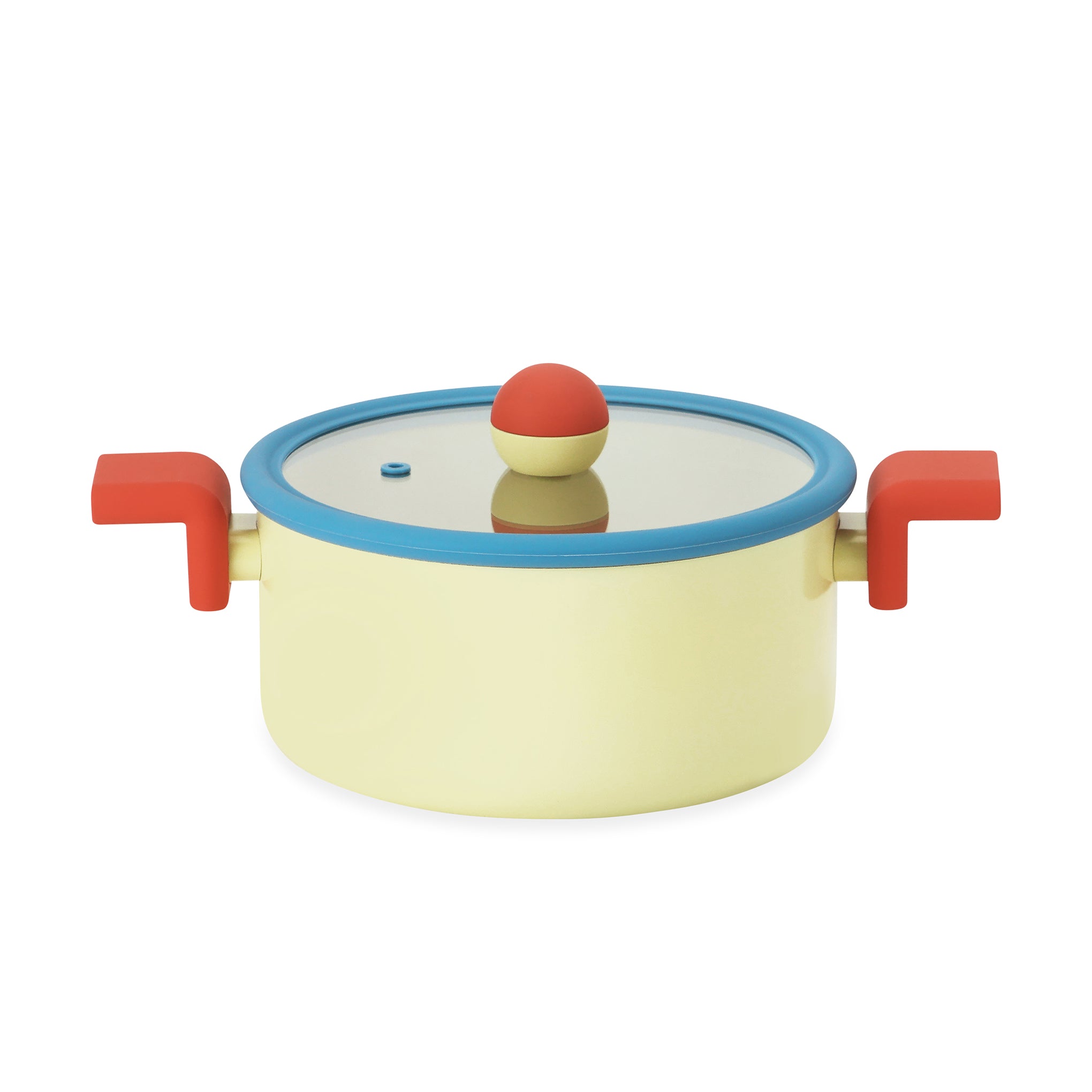 Geometric Non-Stick Cookware - Yellow/ Blue - Image 2