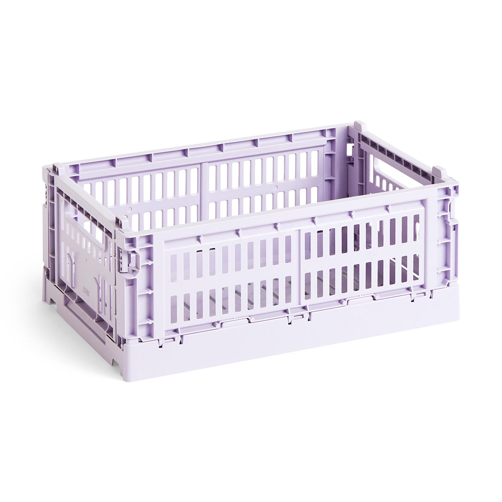 HAY Recycled Plastic Collapsible Color Crate - Lavender - Image 2